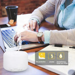 T500 Remote Control Clear White Air Humidifier Automatic Alcohol Sprayer Essential Oil Diffuser Ultrasonic Mist Maker Ultrasonic Aroma Diffuser Atomizer Color LED, Capacity: 500ml, DC 24V, US Plug, Clear White (500ml), Wood Pattern (500ml)