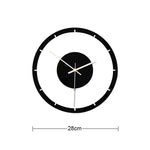 TM011 A Round Wooden Dial Transparent Acrylic Mute Wall Clock, TM011 A