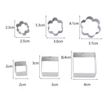 24 PCS / Set Stainless Steel DIY Cookie Biscuits Molds Geometry Baking Tools (Octagon), HC4340A, HC4340B, HC4340C