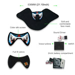FG-MA-02 Halloween Mask Voice Control LED Cold Light Terror Cosplay Mask, FG-MA-02