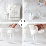 Portable Liquid Push Down Pump Dispenser Bottle Empty Plastic Bottle Container, 150ml, 150ml