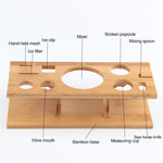 11 in 1 Stainless Steel Cocktail Shaker Tools Set with Wooden Mount, Capacity: 550ml, 550ml