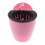 Self-Watering Planter Grow Plants Lazy Flower Pots Wall-hanging Round Resin Plastic Flower Pots, Size: 13x8.5x13cm, Size: 13x8.5x13cm
