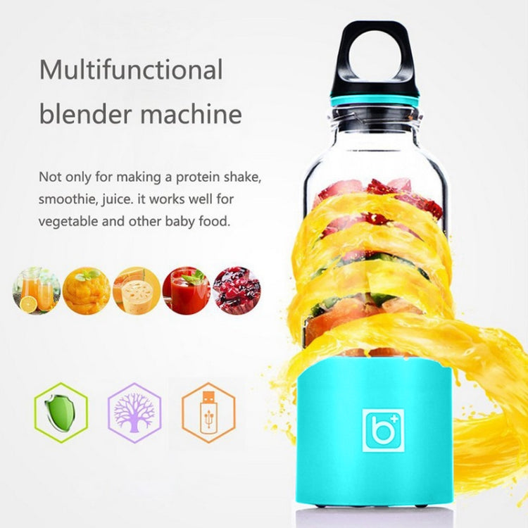 Bingo 500ml Mini Portable USB Rechargeable Electric Juicer Cup  Juicer Blender, 22000 Revolutions Per Minute, 2 Blade Head Blue, 2 Blade Head Purple, 2 Blade Head Red, 2 Blade Head Pink, 2 Blade Head Green