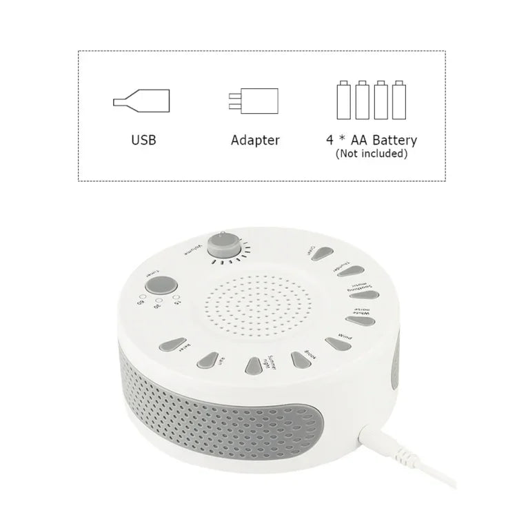 White Noise Machine Sleep Aid Device Improves Sleeping with Nine Timed Music, UNM-GH-006