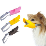 Cute Duck Mouth Shape Silicone Muzzle for Pet Dog, Size: M, M  Yellow, M  Coffee, M  Pink