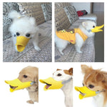 Cute Duck Mouth Shape Silicone Muzzle for Pet Dog, Size: M, M  Yellow, M  Coffee, M  Pink