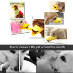 Cute Duck Mouth Shape Silicone Muzzle for Pet Dog, Size: M, M  Yellow, M  Coffee, M  Pink