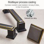6226_128 American Style Black Brass Drawer Cabinet Handle, 6226_128
