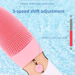 CNaier AE-618 Battery-powered Silicone Acoustic Wave Face Skin Care Electric Facial Cleanser, AE-618(Blue), AE-618(Orange), AE-618(Pink), AE-618(Green)