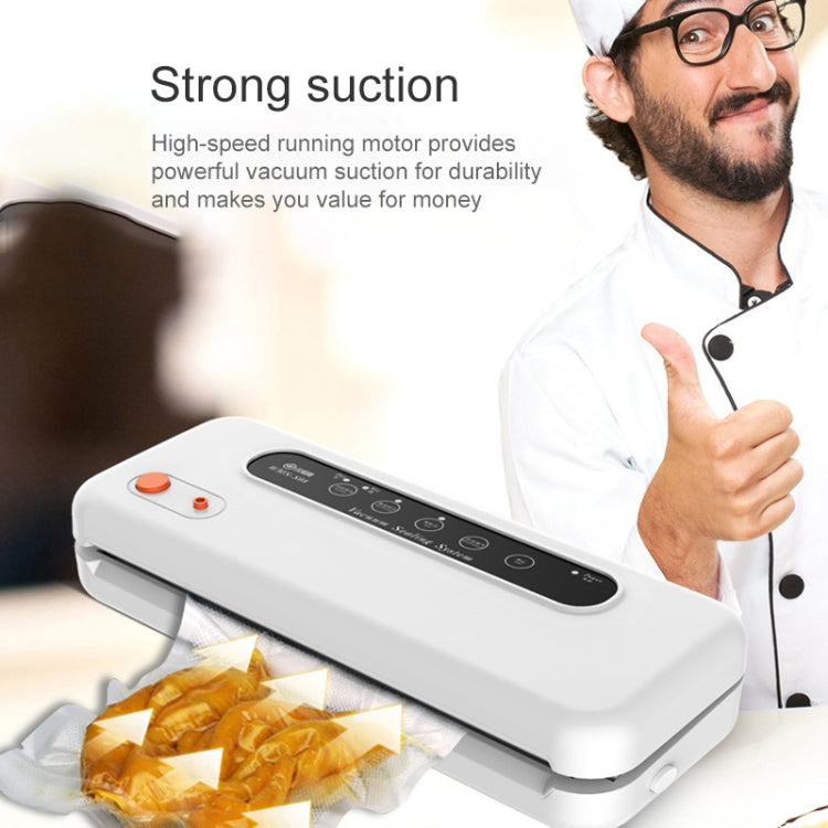 Household Commercial Food Vacuum Plastic Packaging Machine Sealer Closer Machine, US Plug, Food US Plug (Black), Food US Plug (White)