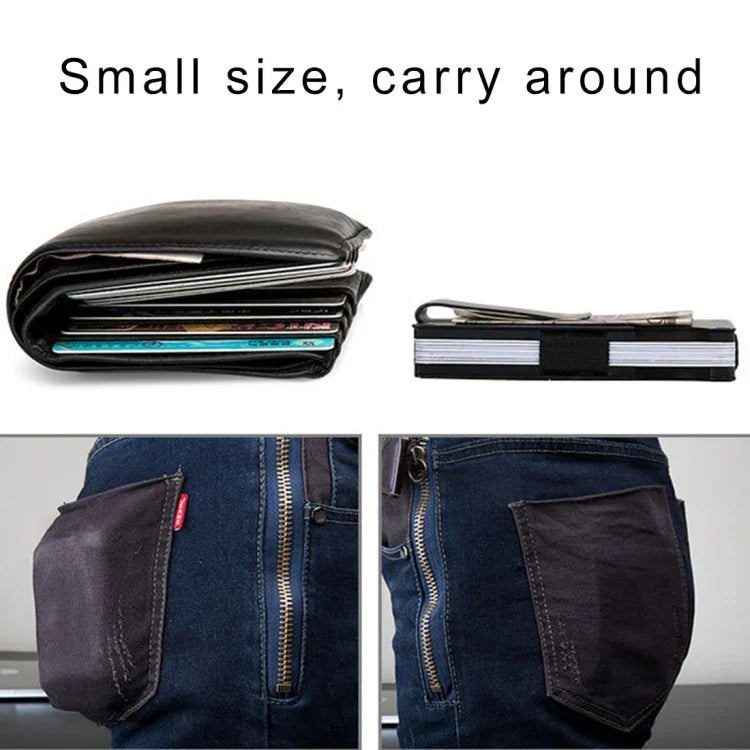 Slim Wallet Money Clip Credit Card Holder, Random Color, X-11