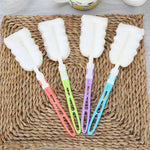 10 PCS Removable Handle Sponge Cleaning Cup Brushes Wash Cup Brush for Glass Milk Bottle / Coffee Cup / Glass Cup, Size: 25.5x6cm, Random Color Delivery, Cup Brush