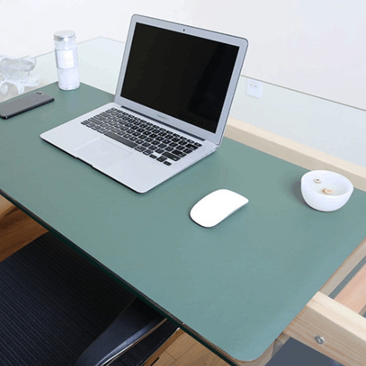 Multifunction Business Double Sided PU Leather Mouse Pad Keyboard Pad Table Mat Computer Desk Mat, Size: 90 x 45cm, Size: 90 x 45cm(Black Red), Size: 90 x 45cm, Size: 90 x 45cm(Green + Silver), Size: 90 x 45cm(Blue + Yellow), Size: 90 x 45cm(Silver Grey)
