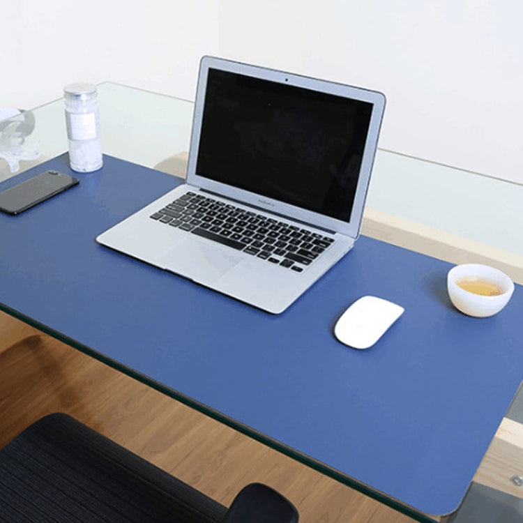 Multifunction Business Double Sided PU Leather Mouse Pad Keyboard Pad Table Mat Computer Desk Mat, Size: 120 x 60cm, Size: 120 x 60cm(Black Red), Size: 120 x 60cm, Size: 120 x 60cm(Green + Silver), Size: 120 x 60cm(Blue + Yellow)
