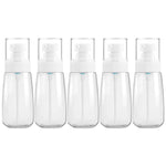 5 PCS Travel Plastic Bottles Leak Proof Portable Travel Accessories Small Bottles Containers, 60ml, 60ml