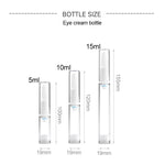 5 PCS Clear Empty Travel Portable Refillable Plastic Pump Bottle Containers, 10ml, 10ml