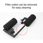 Wall-mounted Aquarium Mini Double Head Pneumatic Mute Biochemical Cotton Filter, HC7149A, HC7149B, HC7149C, HC7149D