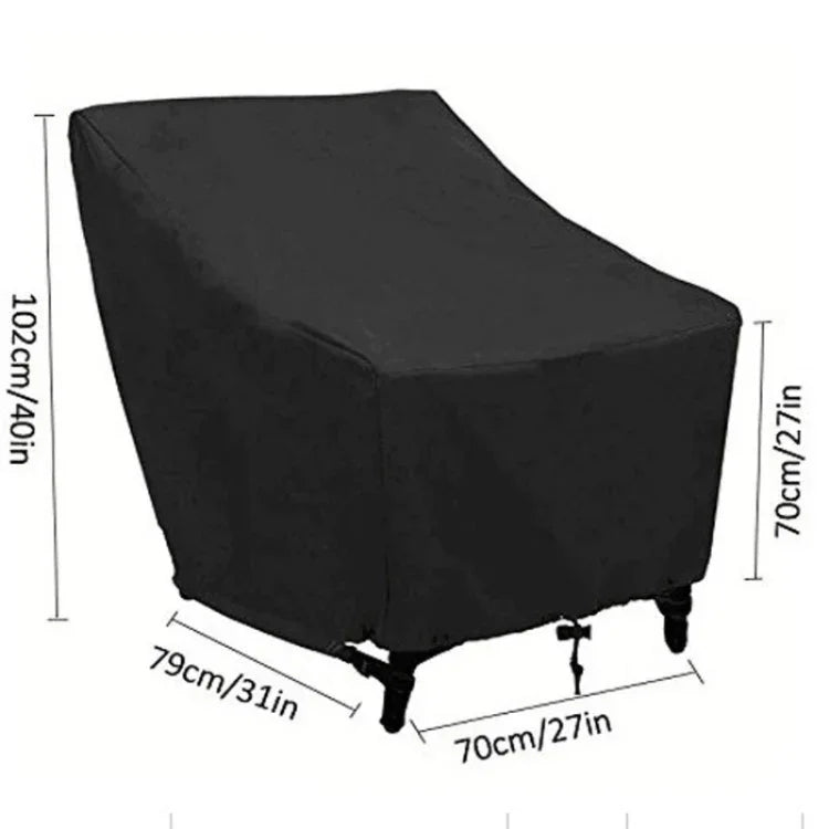 Outdoor Waterproof Dust-proof Oxford Cloth Folding Table Chairs Protective Bag Furniture Set Cover, Size: 102x79x70cm, Size: 102x79x70cm