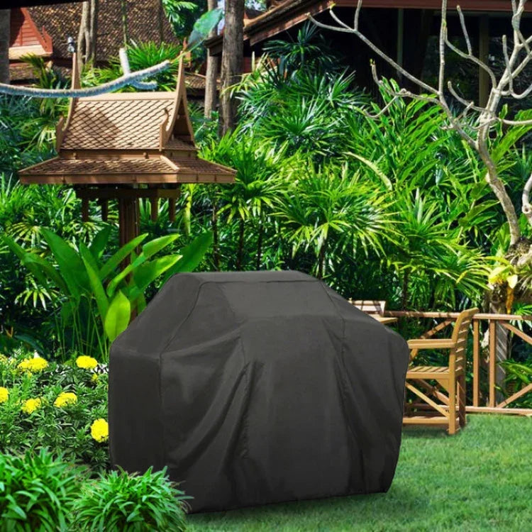 Outdoor Anti-UV Waterproof Dust-proof 210D Oxford Cloth BBQ Square Protective Bag Charcoal Barbeque Grill Cover, Size: 145x61x117cm, Size: 145x61x117cm