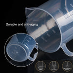 500ml Thin Section PP Plastic Flask Digital Measuring Cup Cylinder Scale Measure Glass Lab Laboratory Tools, 500ml Measuring Cup