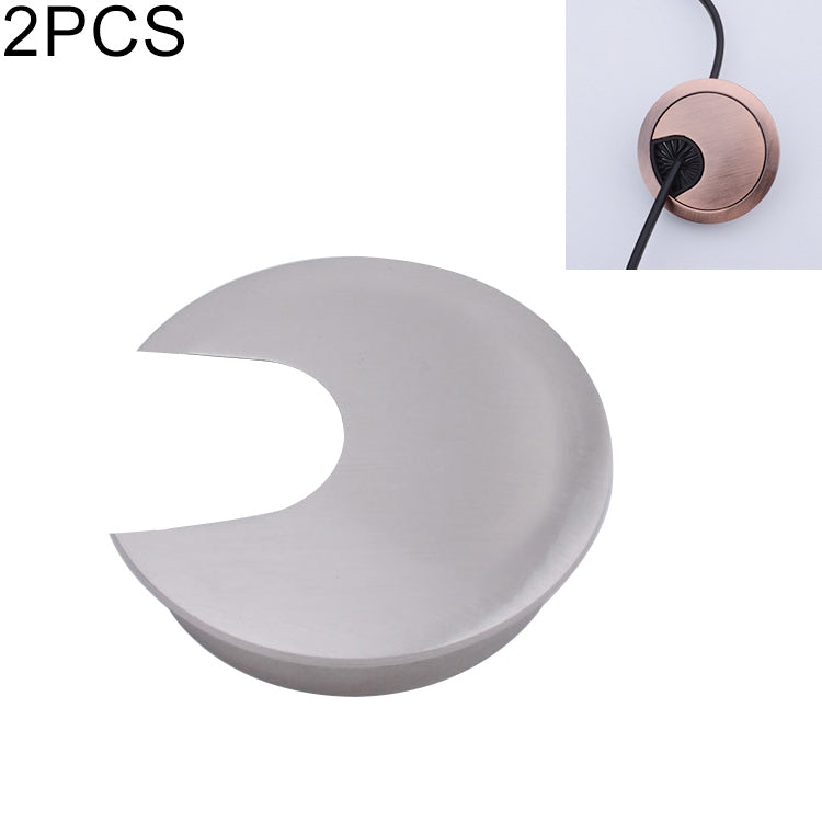2 PCS Desk Computer Desktop Zinc Alloy Round Threading Box Hole Cover, Hole Diameter: 35mm (Bright Gold), 35mm Bright Gold, 35mm Green Bronze, 35mm Red Bronze, 35mm Matte Black, 35mm Matte Silver, 35mm Brushed Steel