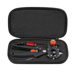 Professional Grafting Tool Set Pruning Scissors Seedling Grafting Machine Grafting Device with Three Blades, a Cross Knife ,a Wrench, Black