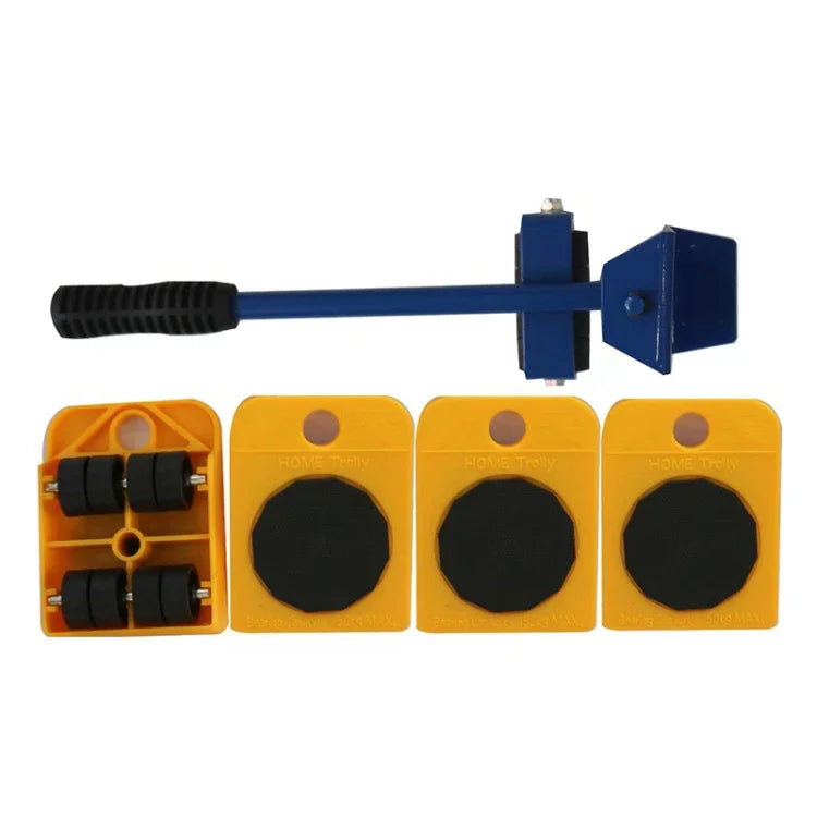 Heavy Furniture Home Trolley Lift And Move Slides Kit 4 Rollers & Furniture Lifter Mover Transport Set