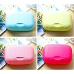 Home Travel Soap Box Lock Sealed Waterproof Leakproof Soap Holder Case with Cover Soap Dishes Container,Random Color Delivery,Large,Size:12x8x4cm, 12x8x4cm