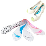 Women Silicone Gel Massage Arch Support Insoles Orthotic Flatfoot Prevent Foot Cocoon High Heels Shoes Pad ,Random Color Delivery
