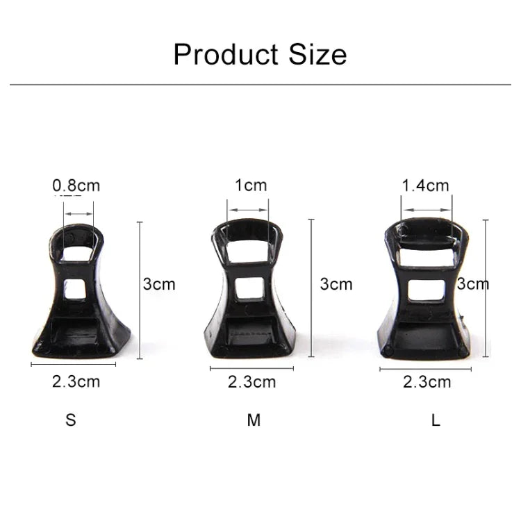 5 Pairs Hard Wearing Anti-slip PVC StoppersShoes High Heel Cover Protectors, Size: L ,Random Color Delivery, Size: L