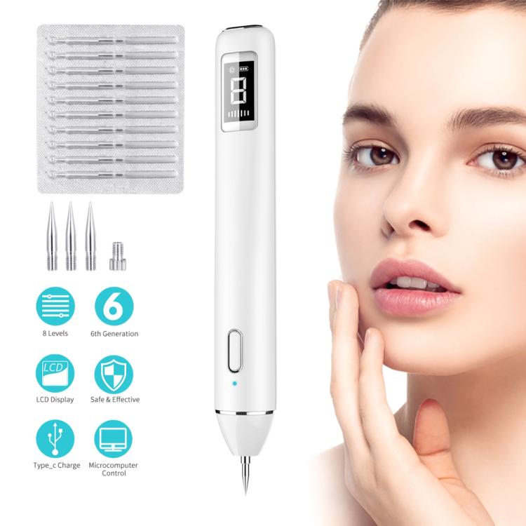 Xpreen XPRE061 Professional Dark Spot Remover Freckle Tattoo Chargeable Wart Mole Remover, with LED Screen and Spotlight