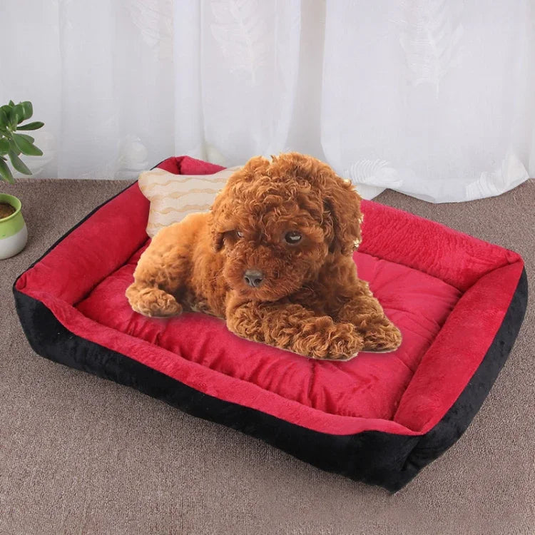 Dog Bone Pattern Big Soft Warm Kennel Pet Dog Cat Mat Blanket, Size: XL, 90×70×15cm, Size: XL