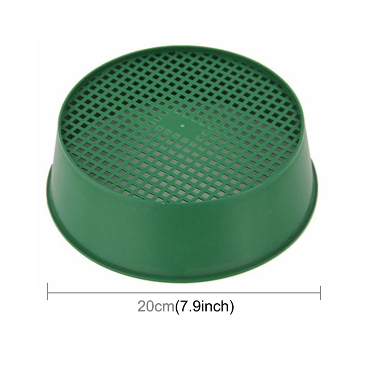 Plastic Mesh Sieve Soil Sieve PE Plastic Net Glasses of Gardening Tools Gardening Supplies, Sieve Diameter: 3 x 3.5mm, Plastic Mesh Sieve