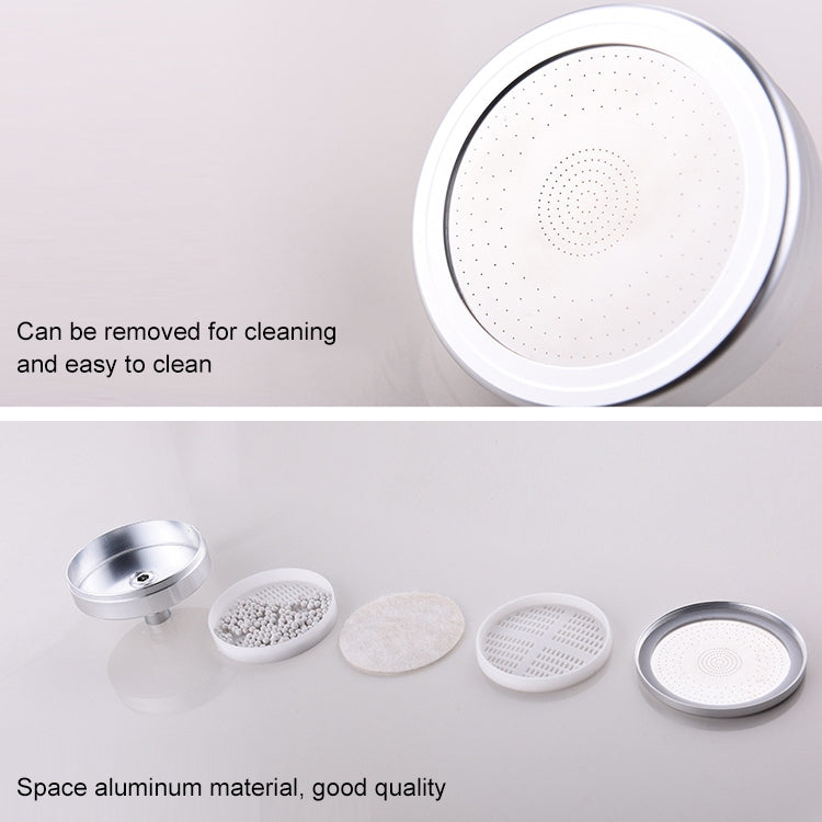 Removable and Washable 304 Stainless Steel Round Pressurized Top Spray Shower Head, Size: 118mm, Pattern H