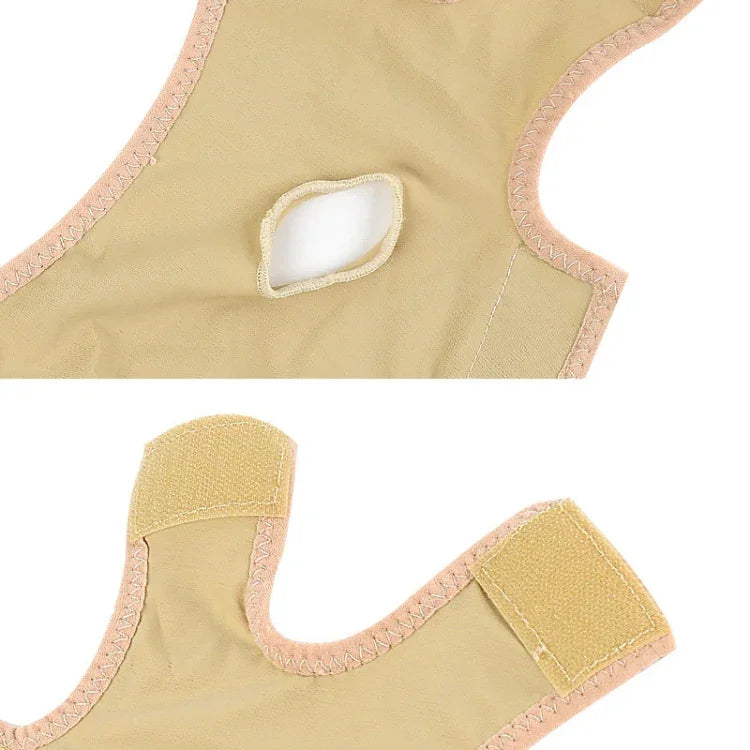 Lycra Flesh Color Breathable Skin Care And Lift Reduce Double Chin Mask Face Belt, Size: XL, Size: XL