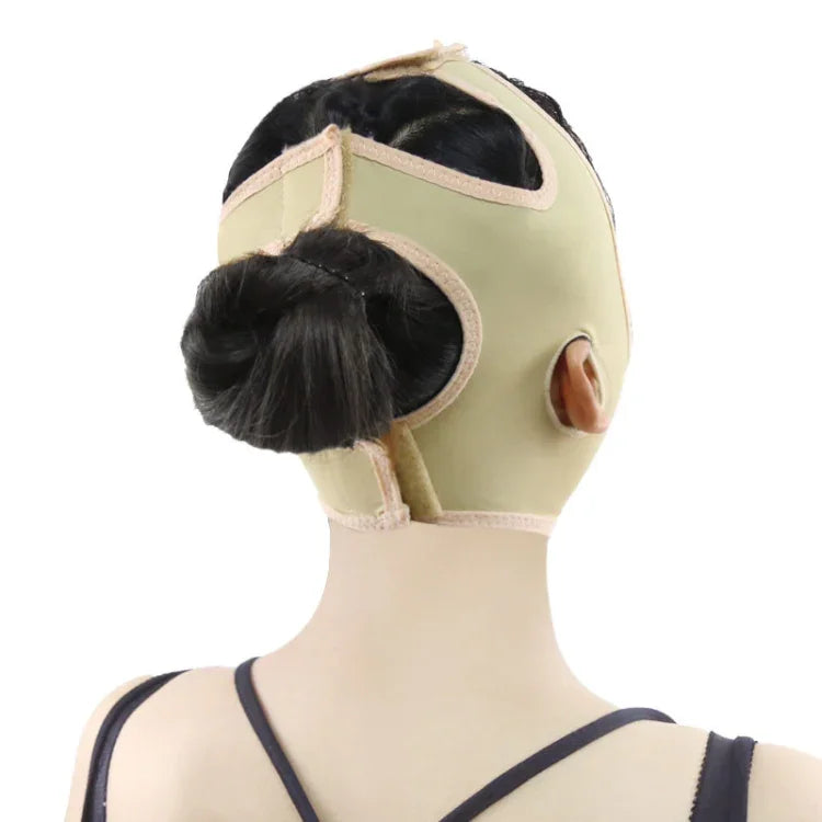 Lycra Flesh Color Breathable Skin Care And Lift Reduce Double Chin Mask Face Belt, Size: XL, Size: XL