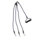 Pet Dog Nylon 3 in 1 Traction Rope Pet Walking Leads With Handle, Length: 124cm, 3 in 1 Traction 124cm Blue