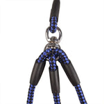 Pet Dog Nylon 3 in 1 Traction Rope Pet Walking Leads With Handle, Length: 124cm, 3 in 1 Traction 124cm Blue