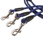 Pet Dog Nylon 3 in 1 Traction Rope Pet Walking Leads With Handle, Length: 124cm, 3 in 1 Traction 124cm Blue
