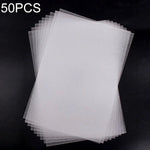 50 PCS Translucent Fine Grinding Heat Shrink Film DIY Heat Shrink Film, DIY Heat Shrink Film (Fine Grinding)