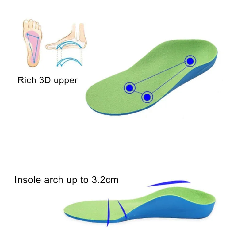 Children PU XO Leg Corrective Insole, Size: 14cm, Size: 14cm
