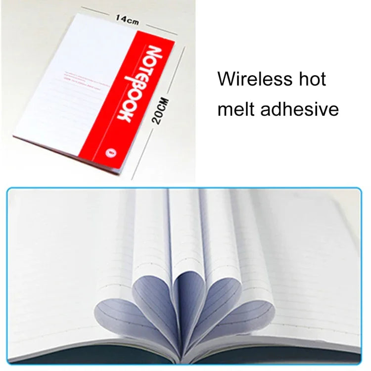10 PCS 40 Pages A5 Soft Cover Diary Notebook Office Supply, Random Color Delivery, 40 Pages