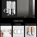 Triple Hotel Shower Manual Dispenser Wall Mounted Washing Liquid Shampoo Soap Bottle, Capacity: 1200ml, 1200ml/Transparent, 1200ml/White, 1200ml/Black, 1200ml/Gold, 1200ml/Red, 1200ml/Silver