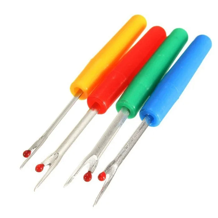 100 PCS Small Seam Remover Plastic Handle Seam Cutter Cross Stitch Sewing Stitcher