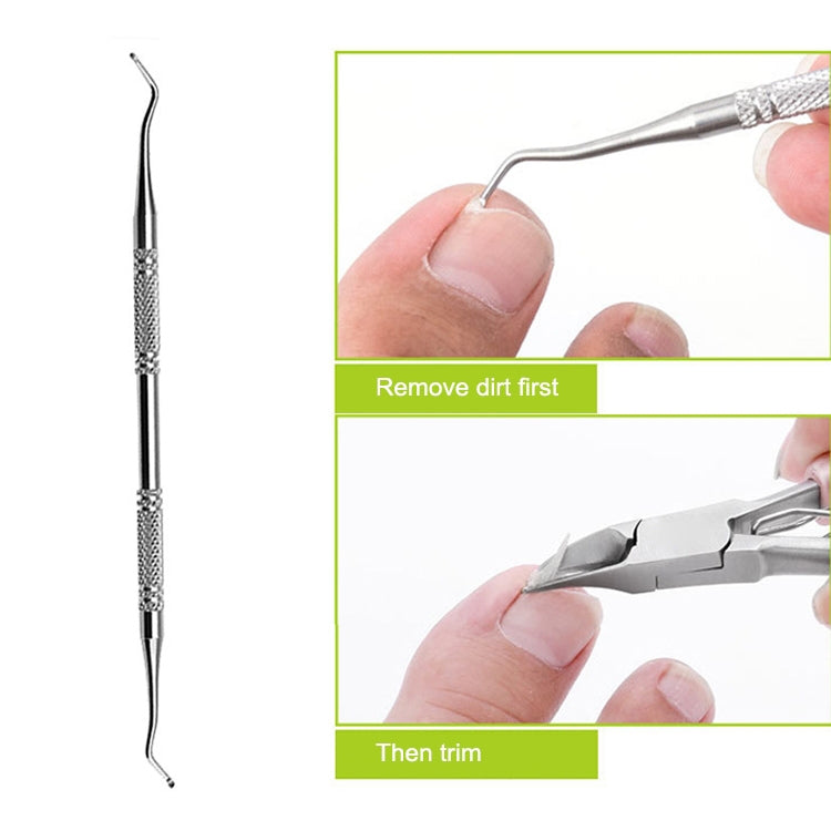 2 in 1 Nail Clipper for Paronychia Stainless Steel Olecranon Nail Nipper & Ingrown Nail Lifter, Nail Clipper + Ingrown Nail Lifter (Black), Nail Clipper + Ingrown Nail Lifter (Red)