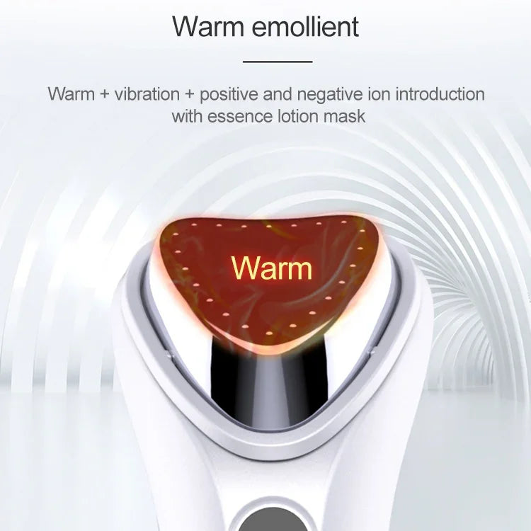BLK-D020 Ion Import and Export Instrument Facial Beauty Massage Instrument Heating Vibration Ffacial Skin Care Instrument