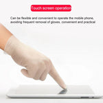 100 PCS Disposable PVC Examination Gloves Household Transparent Touchable Protective Gloves, Size: L, 100 PCS L