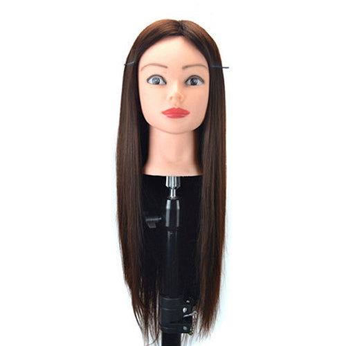 Practice Disc Hair Braided Mannequin Head Wig Styling Trimming Head Model, Marron, Beige, Brown, Black