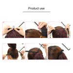 Natural Long Straight Hair Ponytail Bandage-style Wig Ponytail for Women，Length: 60cm, 60cm